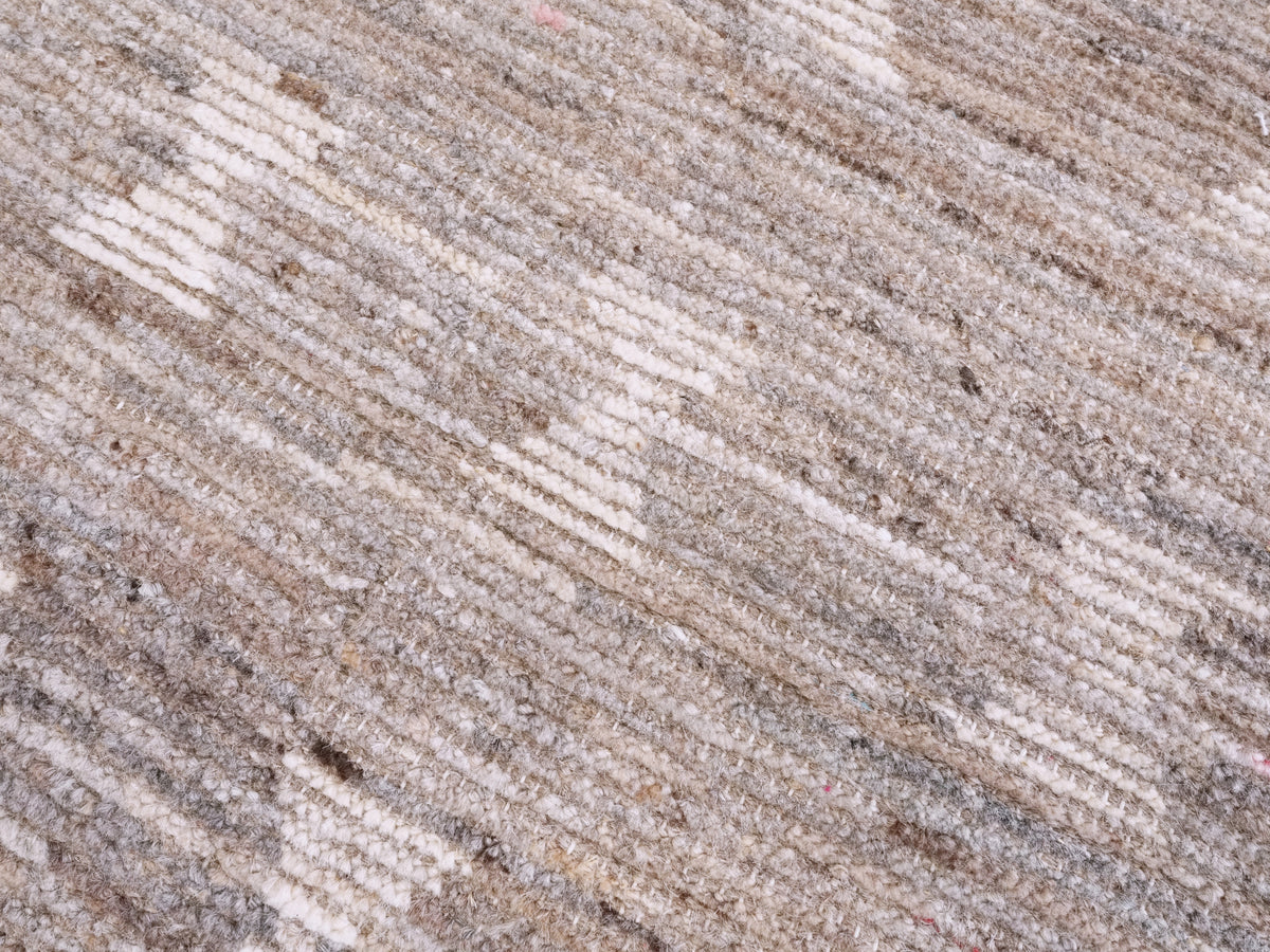 3x5 Ft Brown Moroccan Rug - Hand Knotted Area Rug