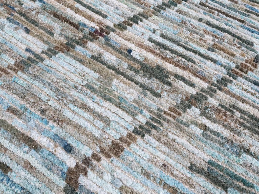 3x5 Ft Blue Moroccan Rug - Hand Knotted Area Rug