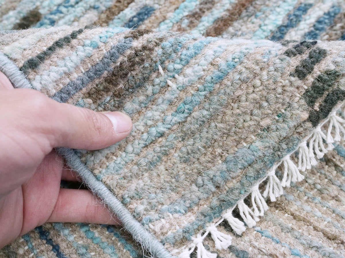 3x5 Ft Blue Moroccan Rug - Hand Knotted Area Rug