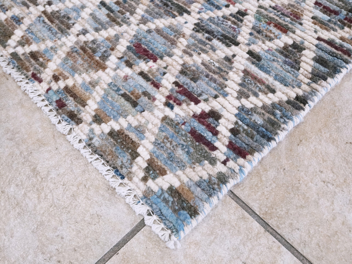 3x4 Ft Moroccan Rug - Hand Knotted Area Rug