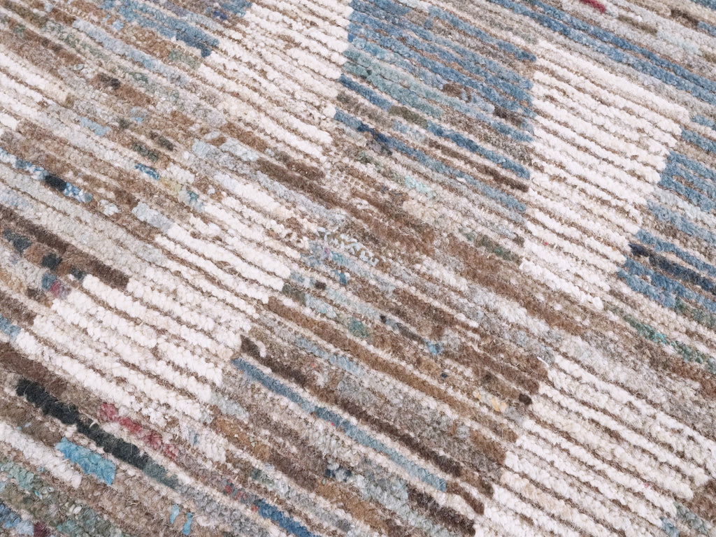 3x5 Ft Blue Moroccan Rug - Hand Knotted Area Rug
