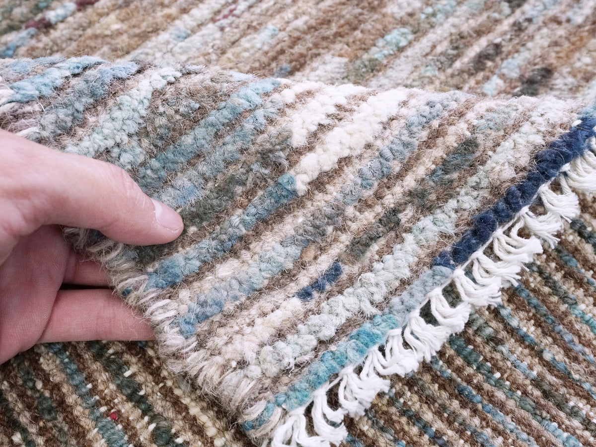 3x5 Ft Blue Moroccan Rug - Hand Knotted Area Rug