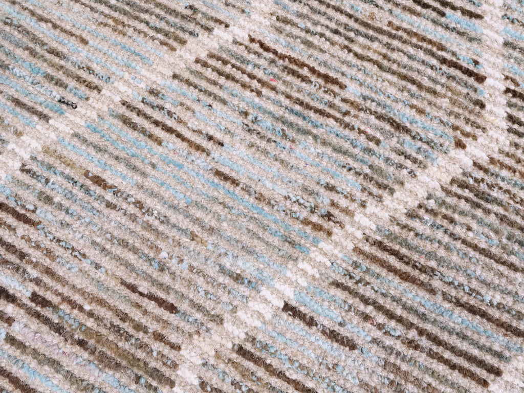 3x5 Ft Blue Moroccan Rug - Hand Knotted Area Rug
