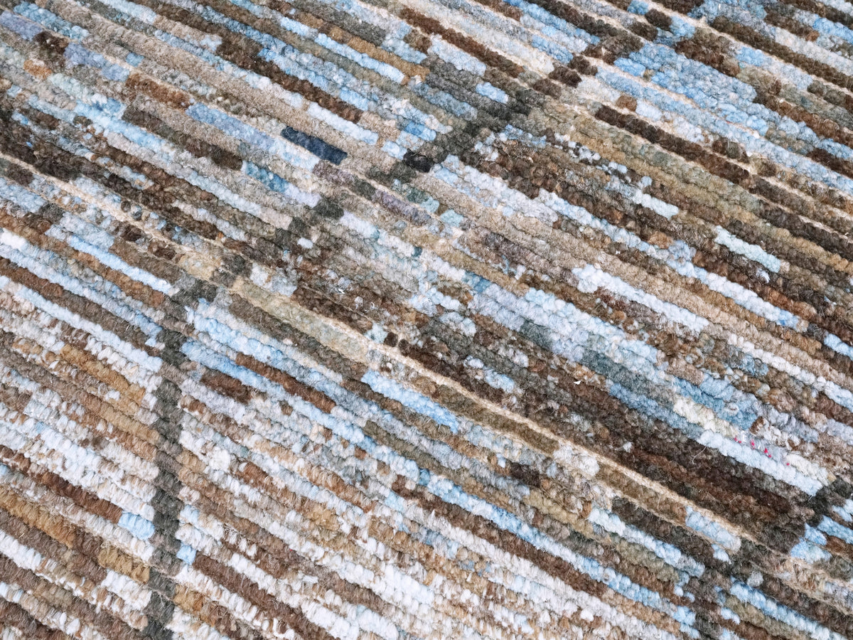 3x5 Ft Blue Moroccan Rug - Hand Knotted Area Rug