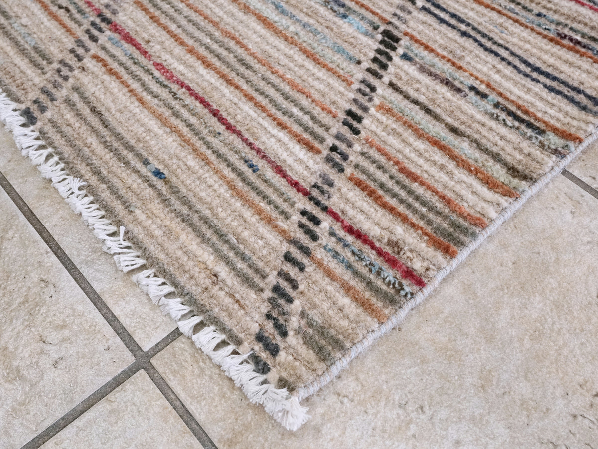 3x4 Ft Moroccan Rug - Hand Knotted Area Rug