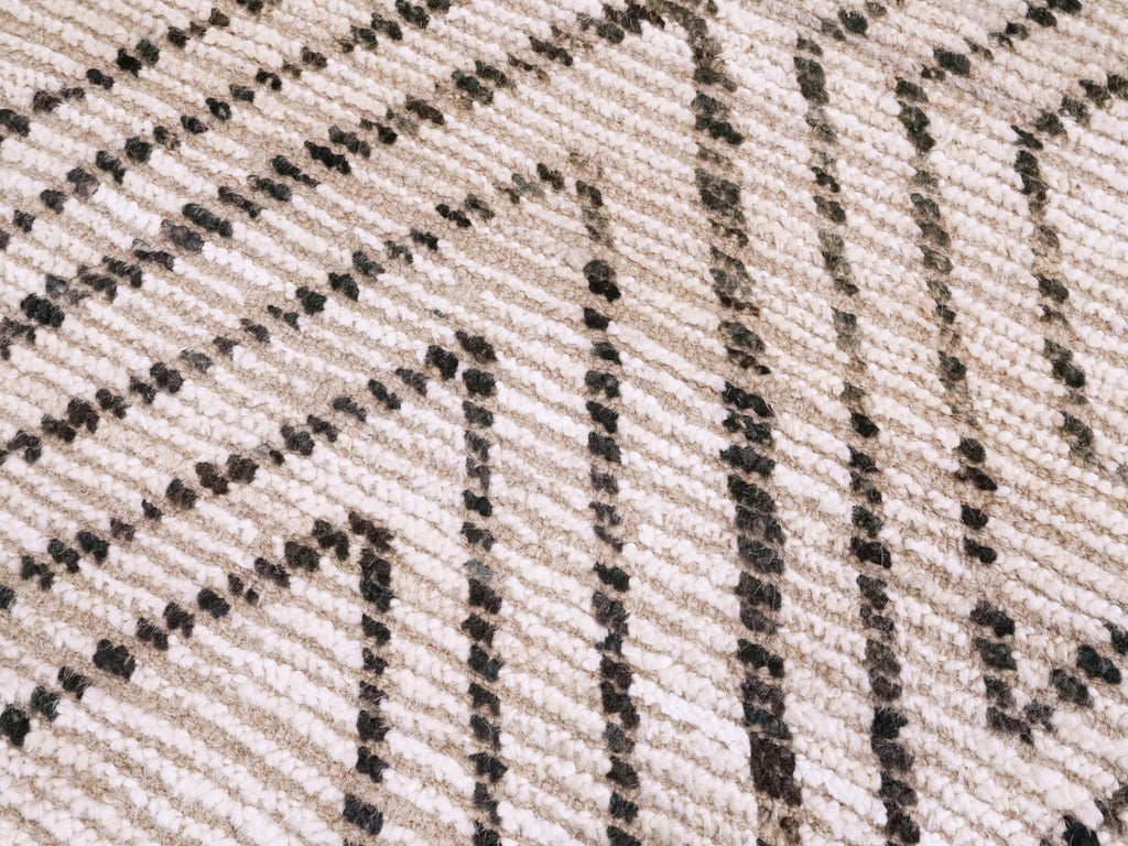 3x6 Ft Beige Moroccan Rug - Hand Knotted Area Rug
