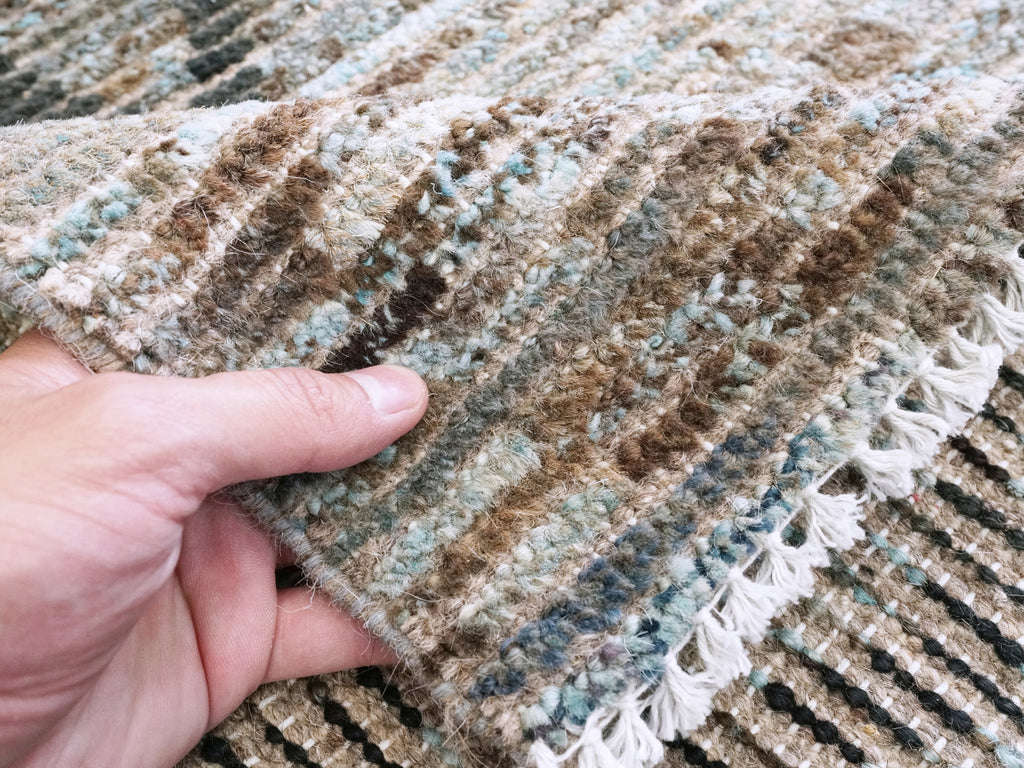 3x6 Ft Blue Moroccan Rug - Hand Knotted Area Rug