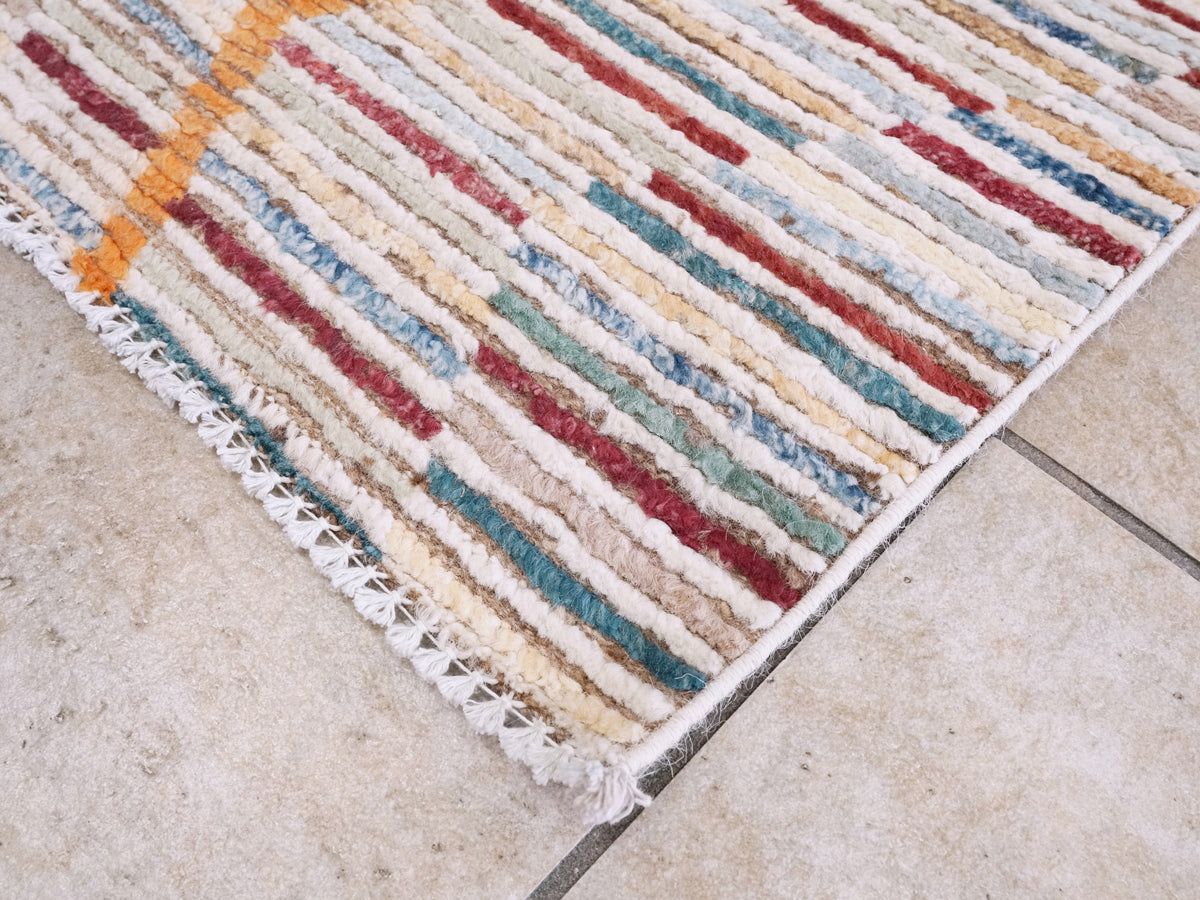 3x5 Ft Moroccan Rug - Hand Knotted Area Rug