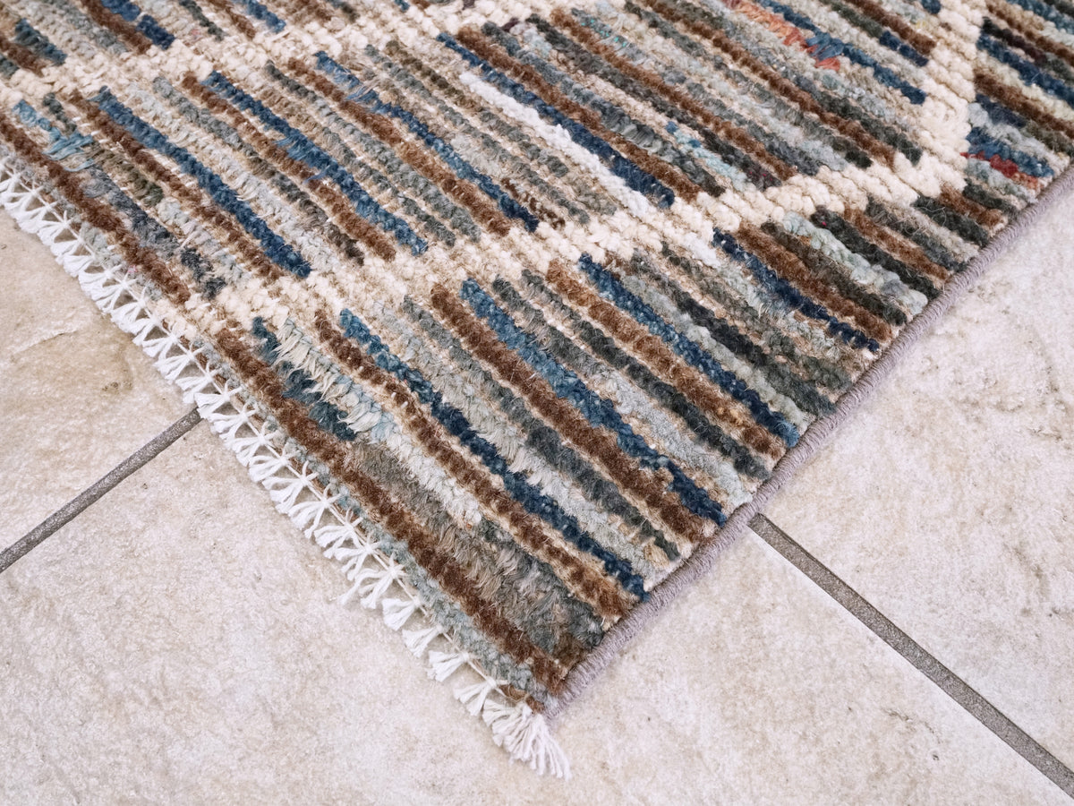 3x5 Ft Moroccan Rug - Hand Knotted Area Rug