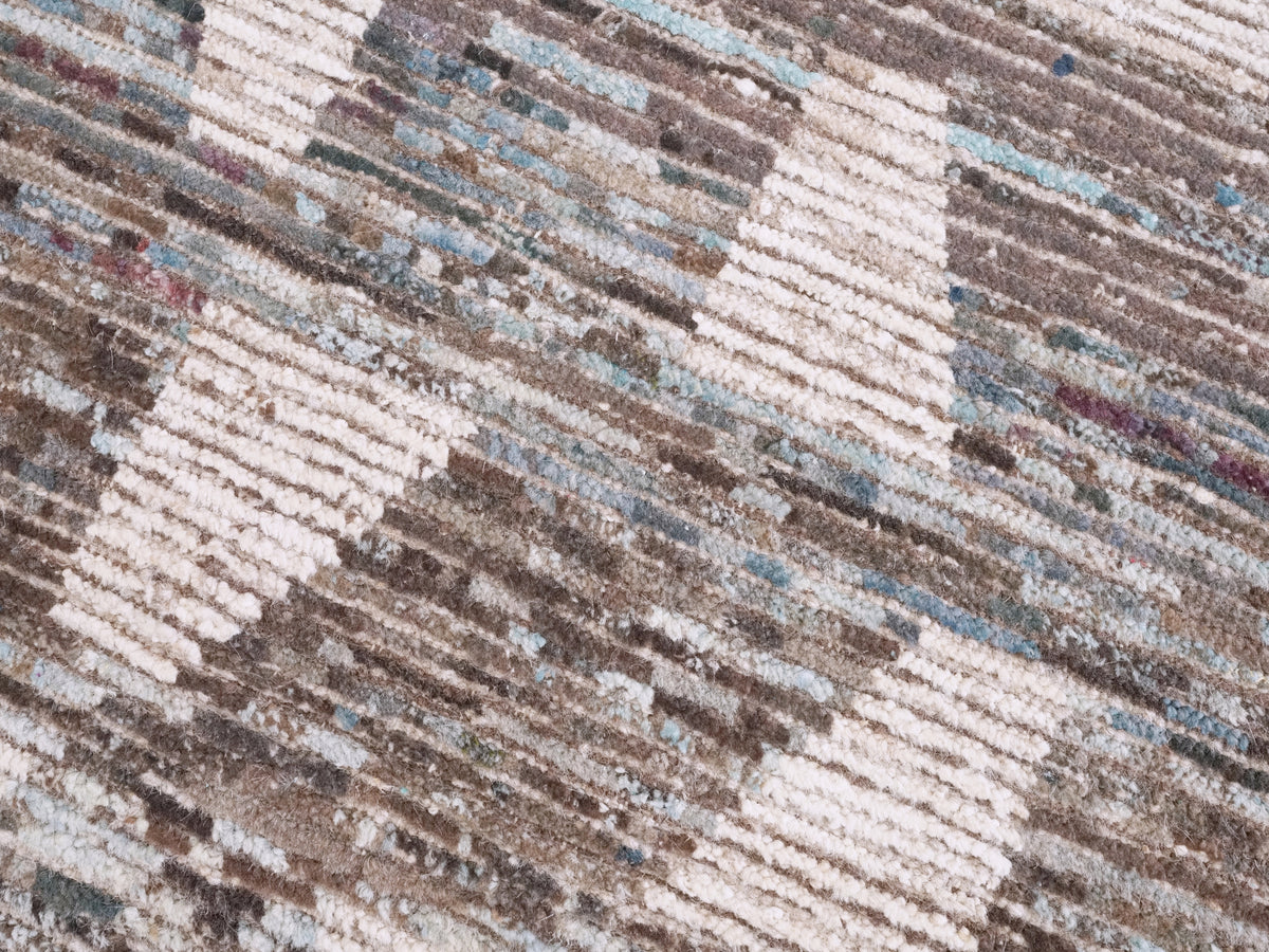 3x5 Ft Blue Moroccan Rug - Hand Knotted Area Rug