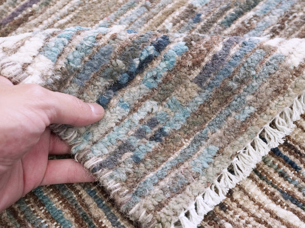 3x5 Ft Blue Moroccan Rug - Hand Knotted Area Rug