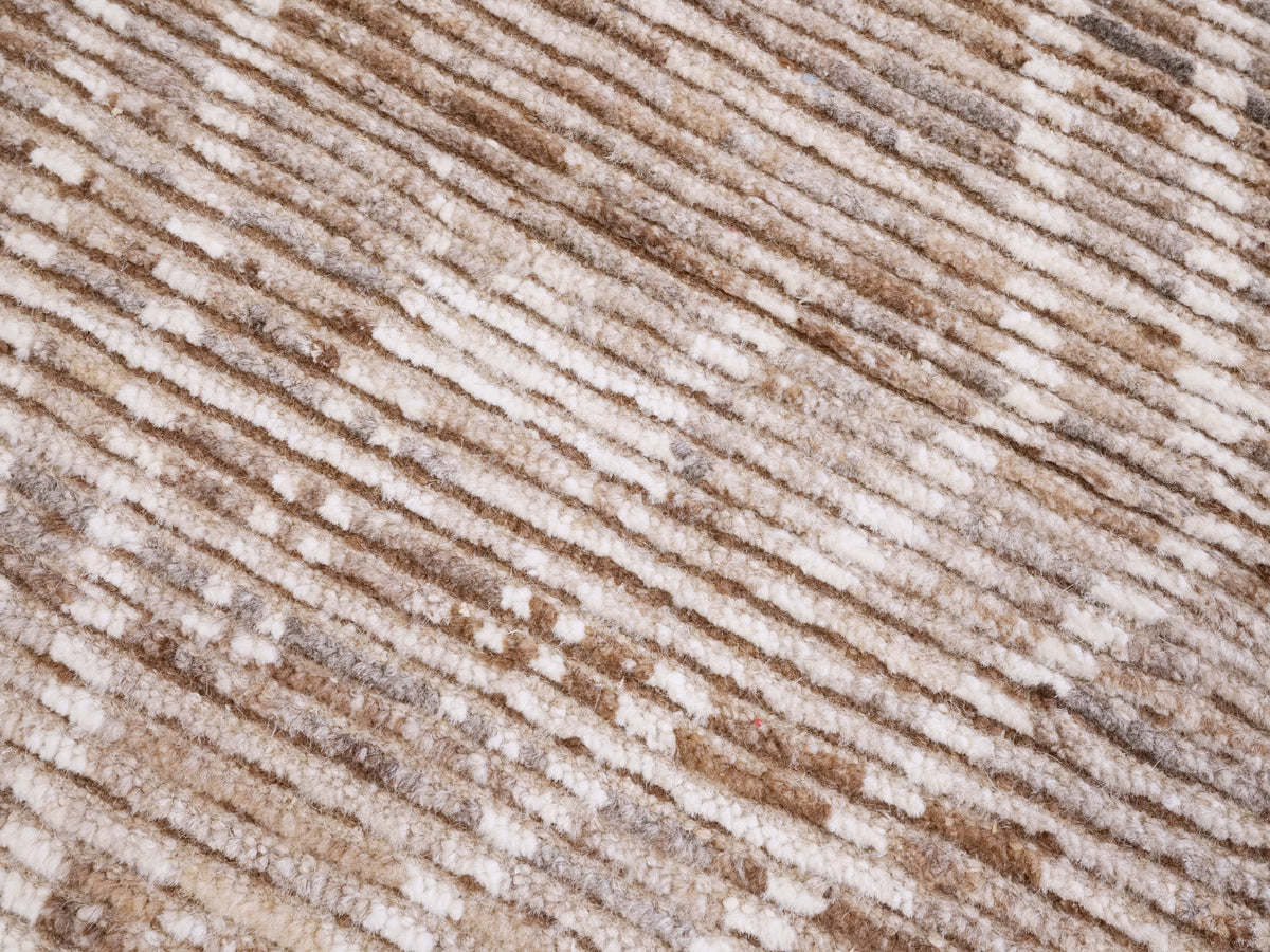 3x5 Ft Brown Moroccan Rug - Hand Knotted Area Rug