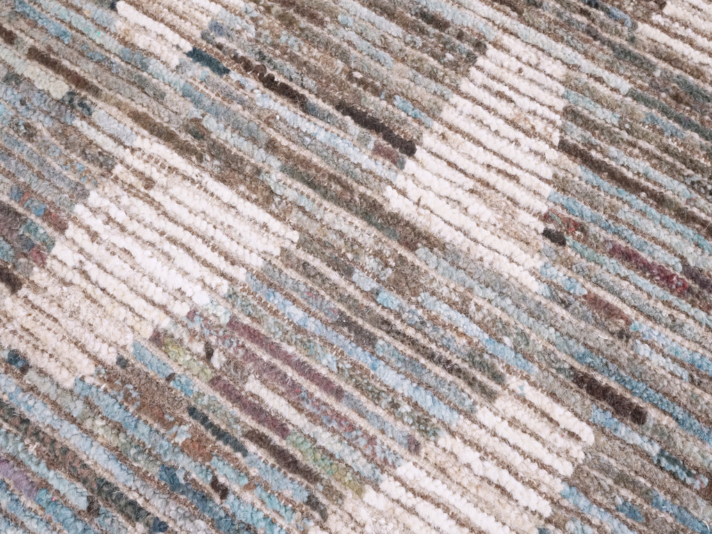 3x4 Ft Blue Moroccan Rug - Hand Knotted Area Rug