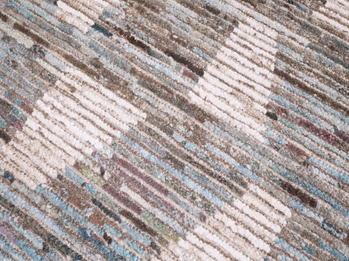 3x4 Ft Blue Moroccan Rug - Hand Knotted Area Rug