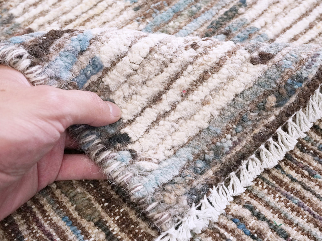 3x4 Ft Blue Moroccan Rug - Hand Knotted Area Rug