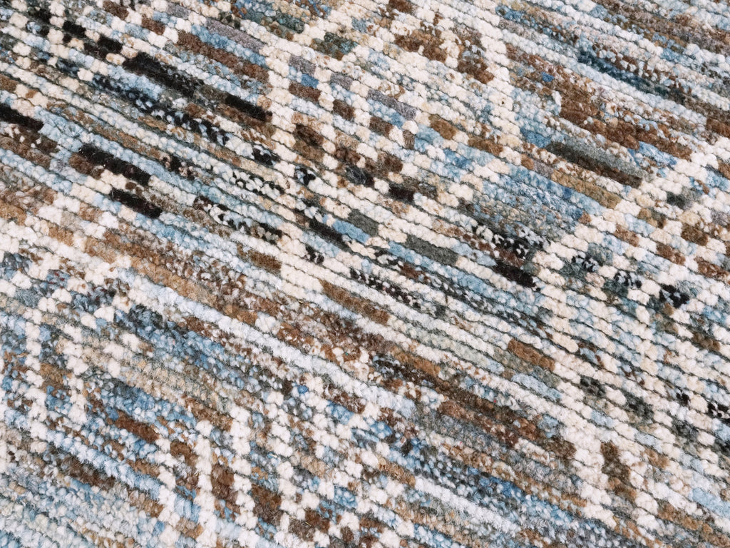 3x5 Ft Blue Moroccan Rug - Hand Knotted Area Rug