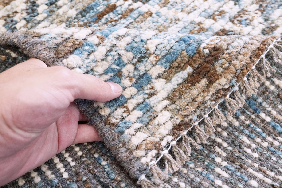 3x5 Ft Blue Moroccan Rug - Hand Knotted Area Rug