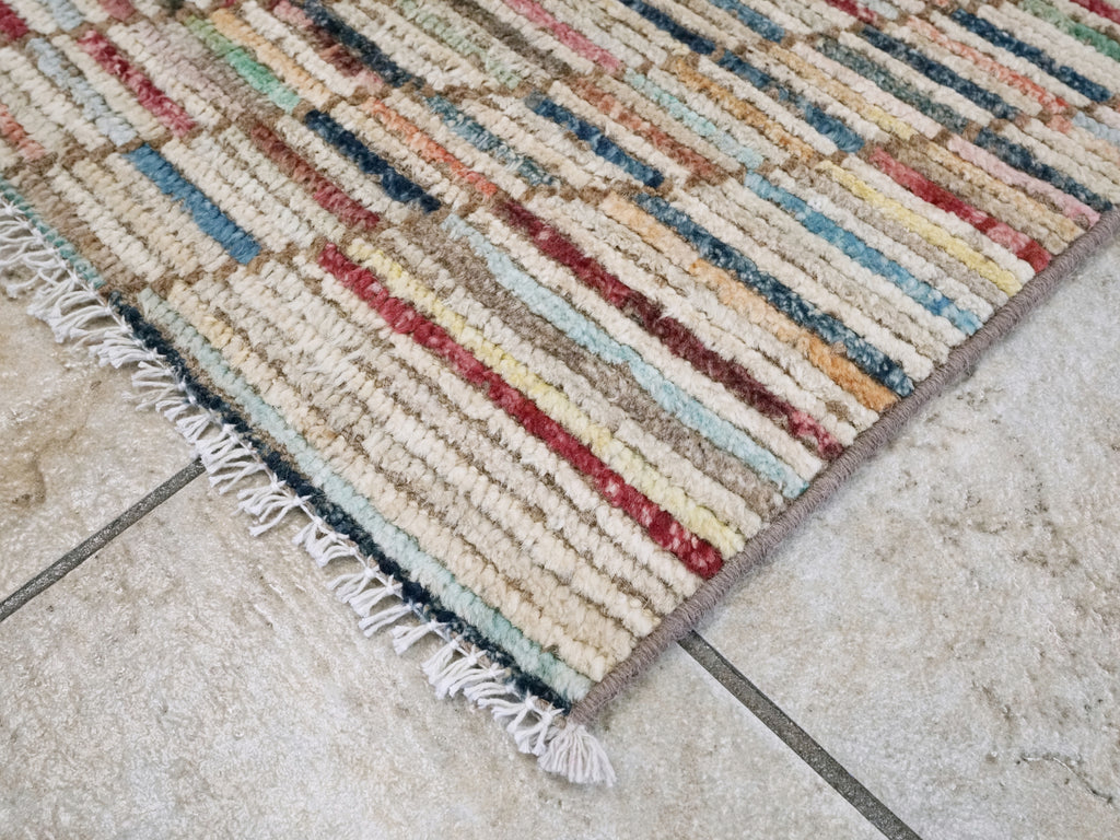 3x5 Ft Moroccan Rug - Hand Knotted Area Rug