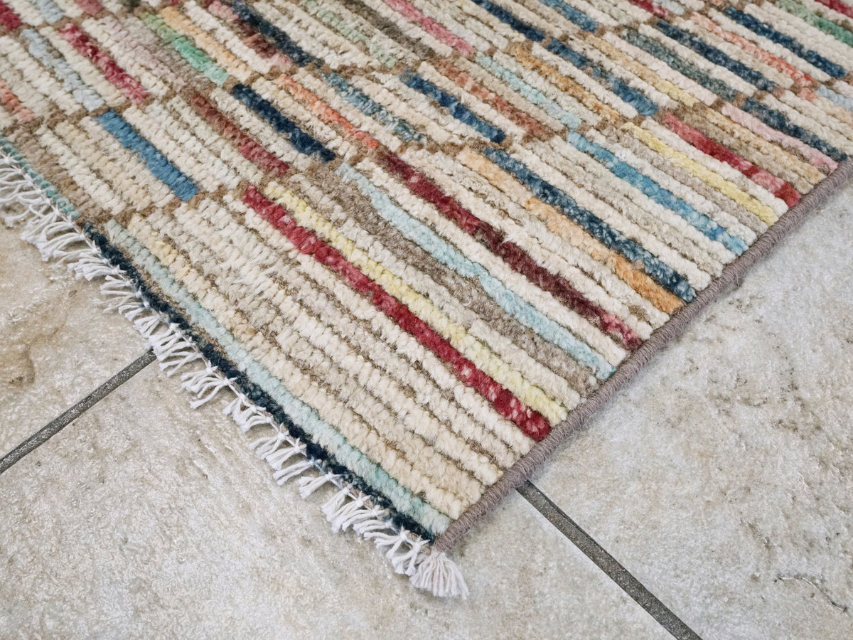 3x5 Ft Moroccan Rug - Hand Knotted Area Rug