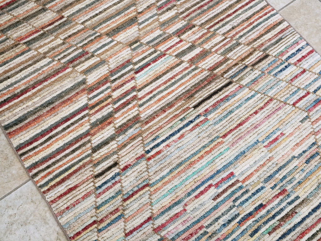 3x5 Ft Moroccan Rug - Hand Knotted Area Rug