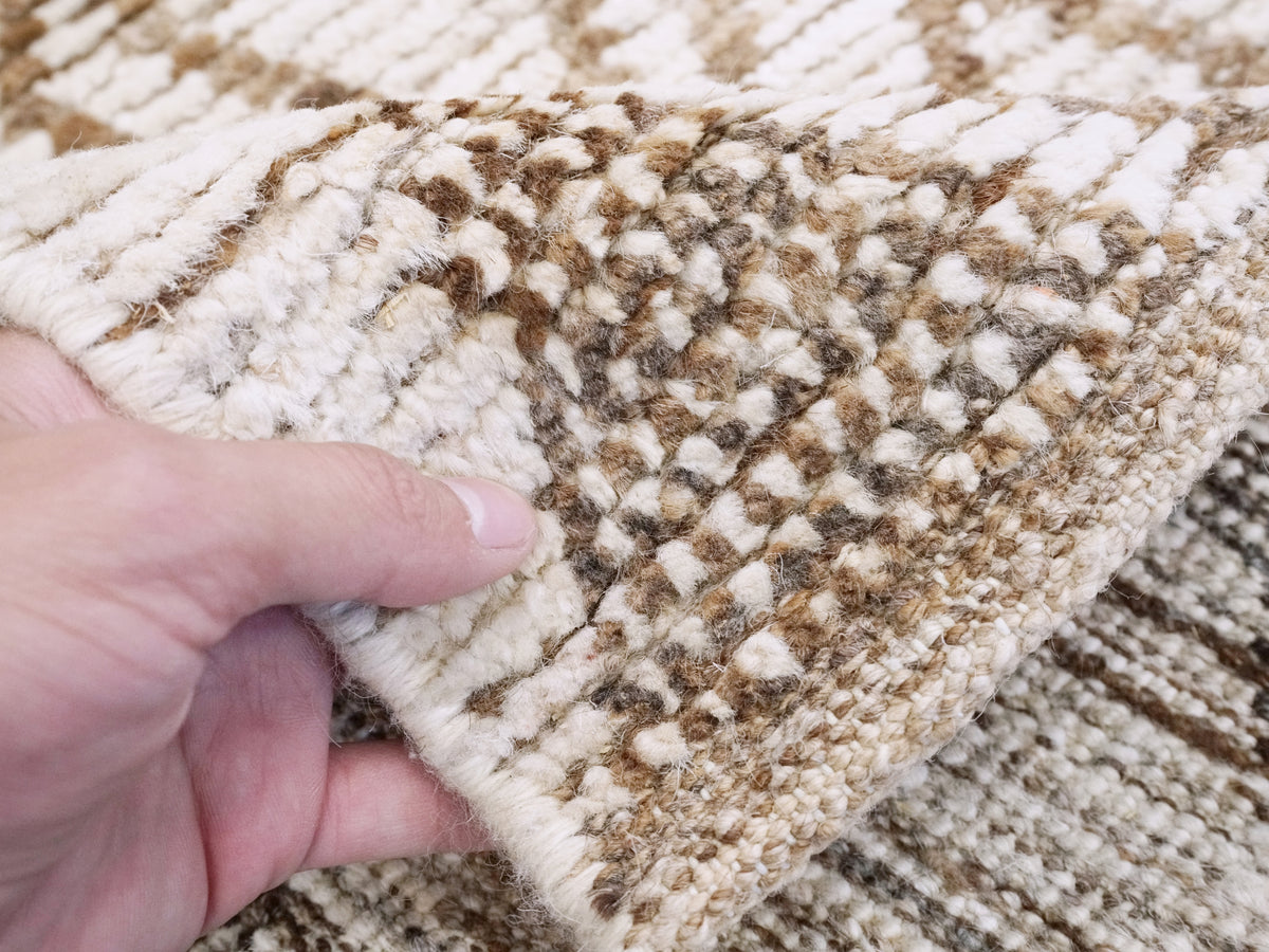 3x4 Ft Beige Moroccan Rug - Hand Knotted Area Rug