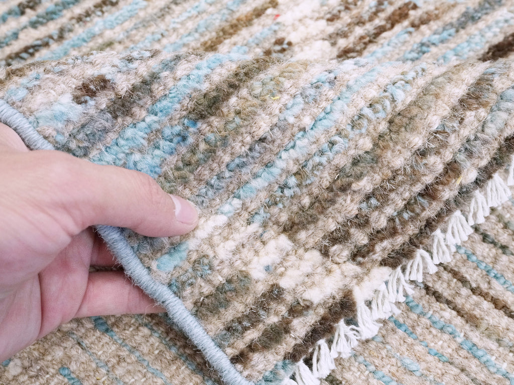 3x5 Ft Blue Moroccan Rug - Hand Knotted Area Rug