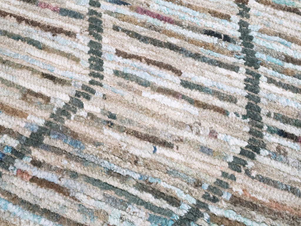 3x5 Ft Blue Moroccan Rug - Hand Knotted Area Rug