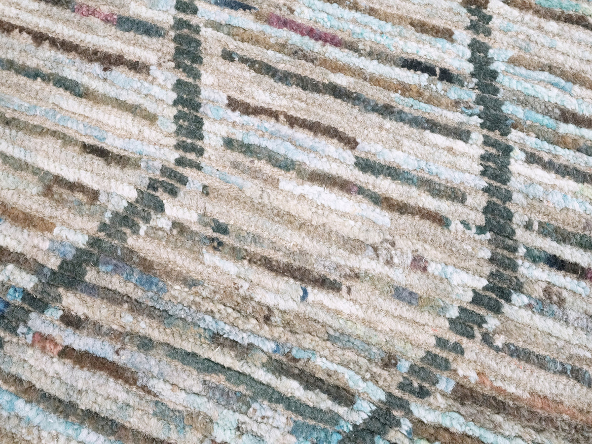 3x5 Ft Blue Moroccan Rug - Hand Knotted Area Rug