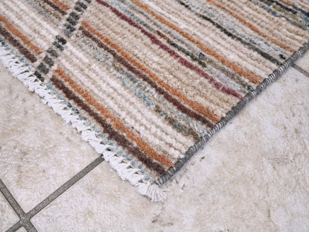 3x4 Ft Moroccan Rug - Hand Knotted Area Rug