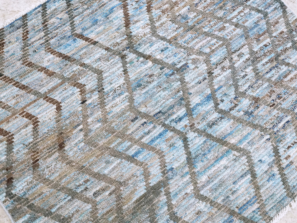 3x4 Ft Moroccan Rug - Hand Knotted Area Rug