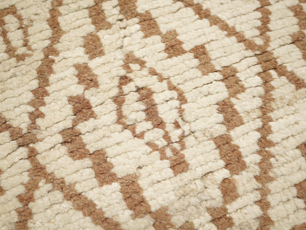 10 Ft Beige Moroccan Runner Rug - Afghan Handmade Hallway Rug