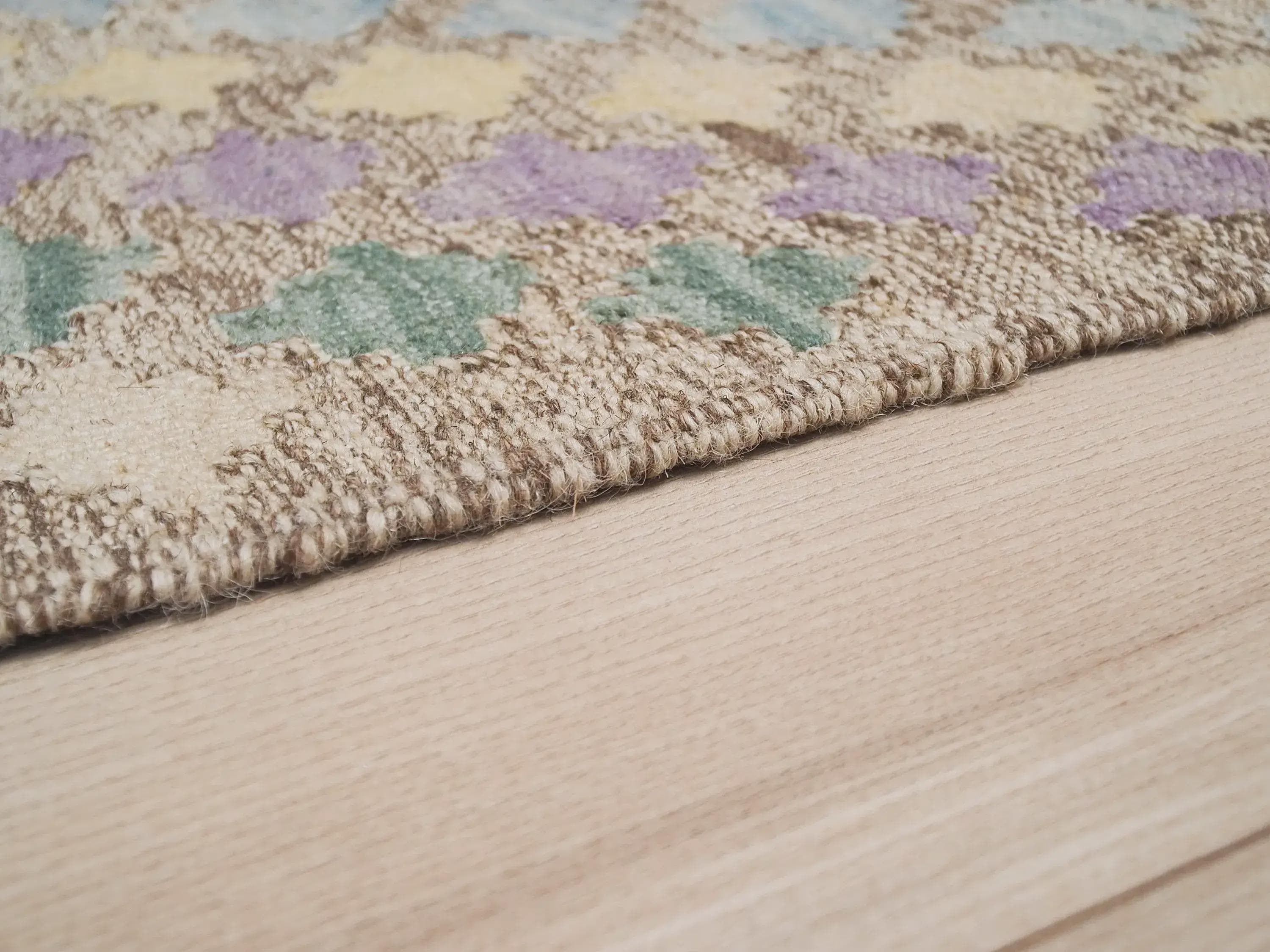 5x6 Ft Tribal Kilim Rug: Red Orange Flat Weave Wool Rug