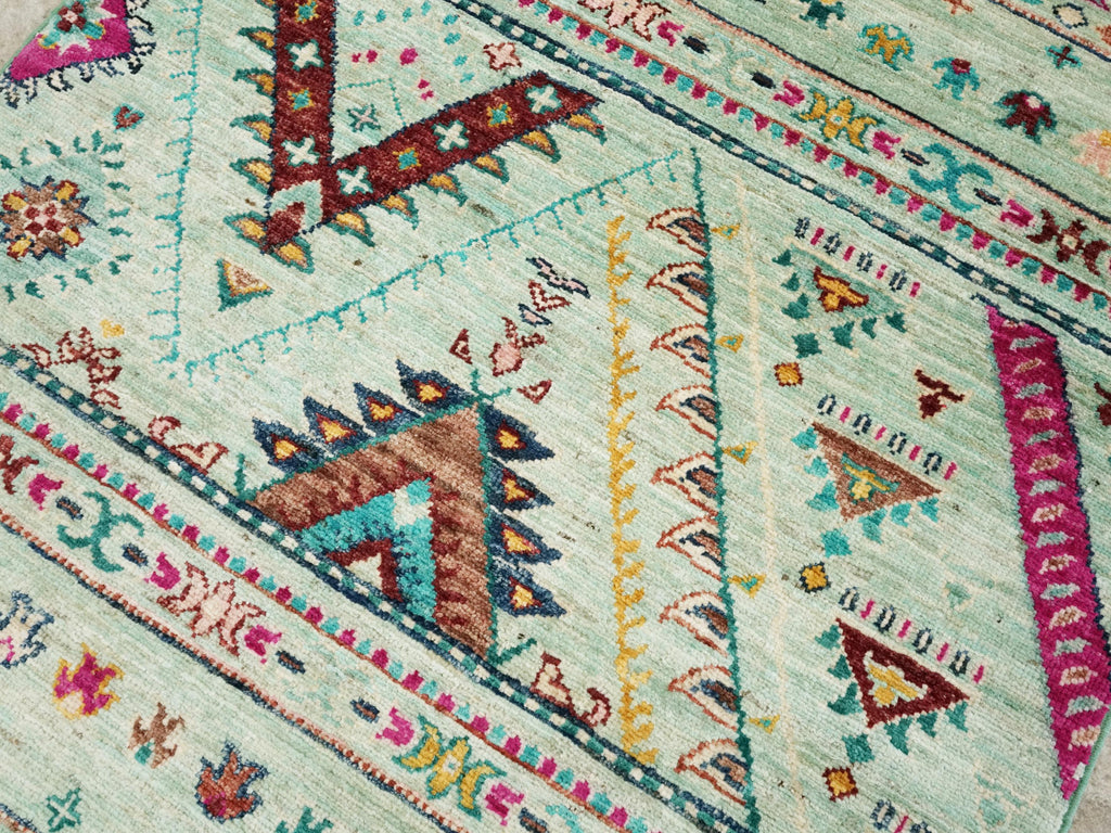 3x4 Ft Hand Knotted Wool Khorjin Rug - Traditional Oriental Area Rug