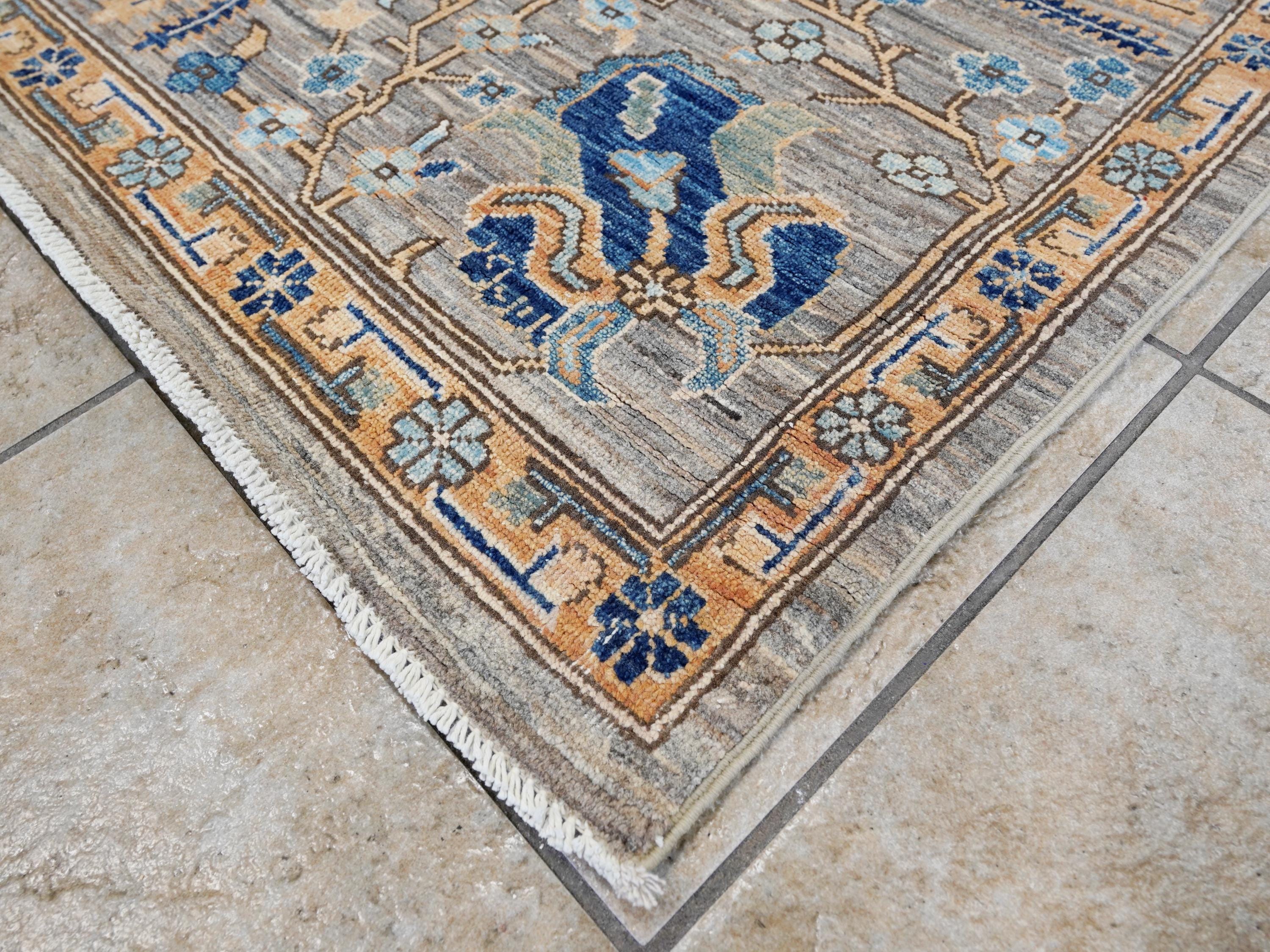 8x10 Ft Brown Serapi Rug - Hand Knotted Oriental Area Rug