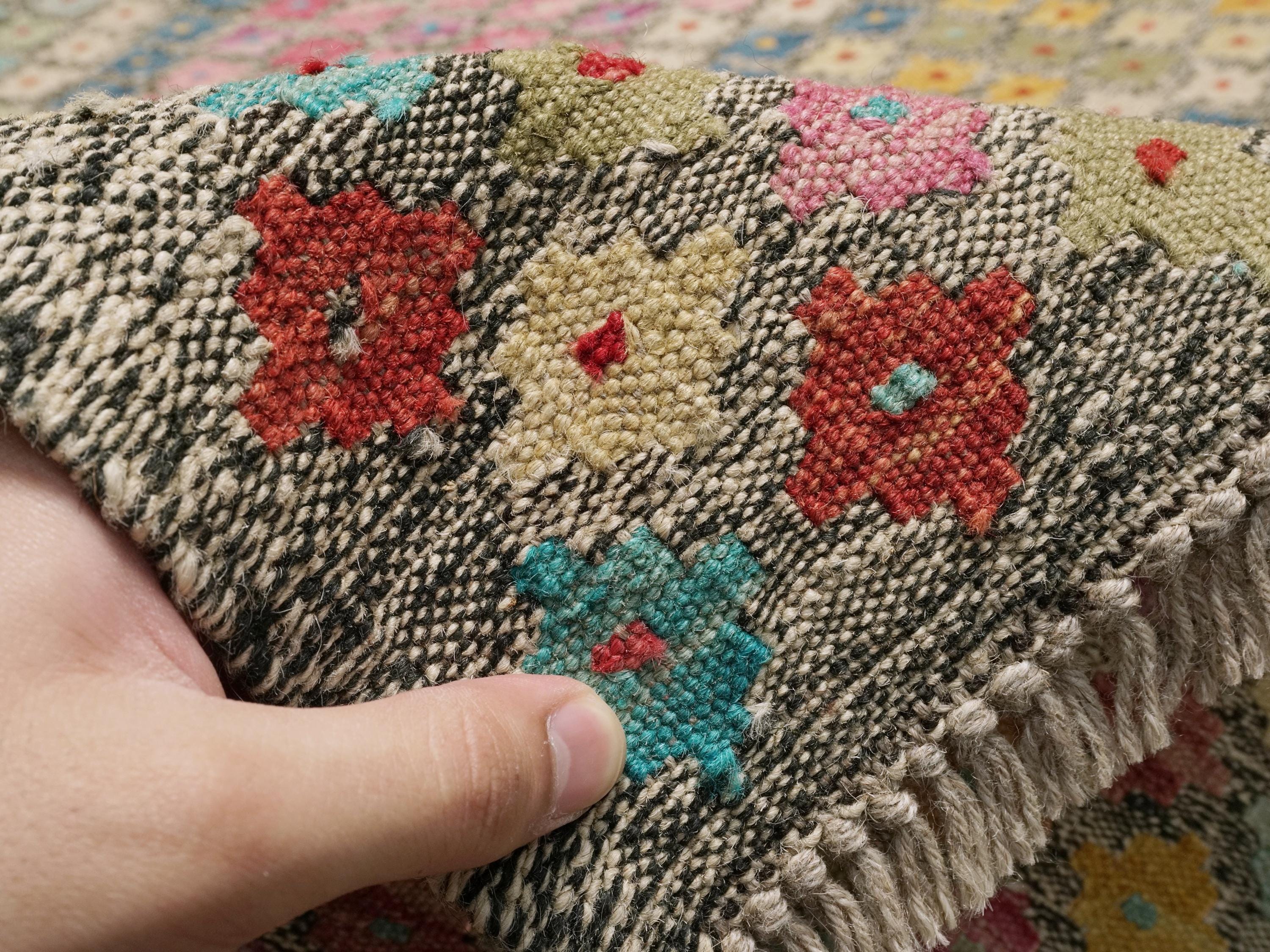8x10 Ft Wool Kilim Rug - Contemporary Flat Weave - Contemporary Design