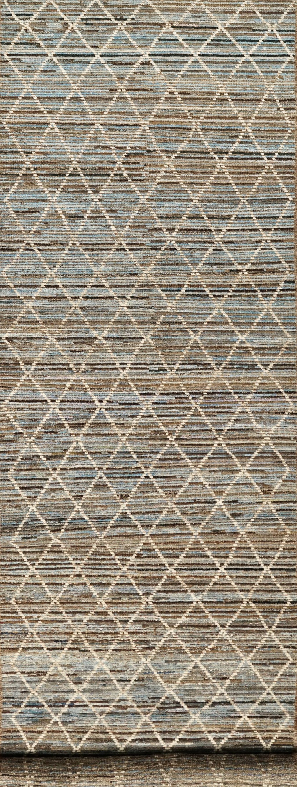 16 Ft Moroccan Runner Rug - Handmade Wool Rug