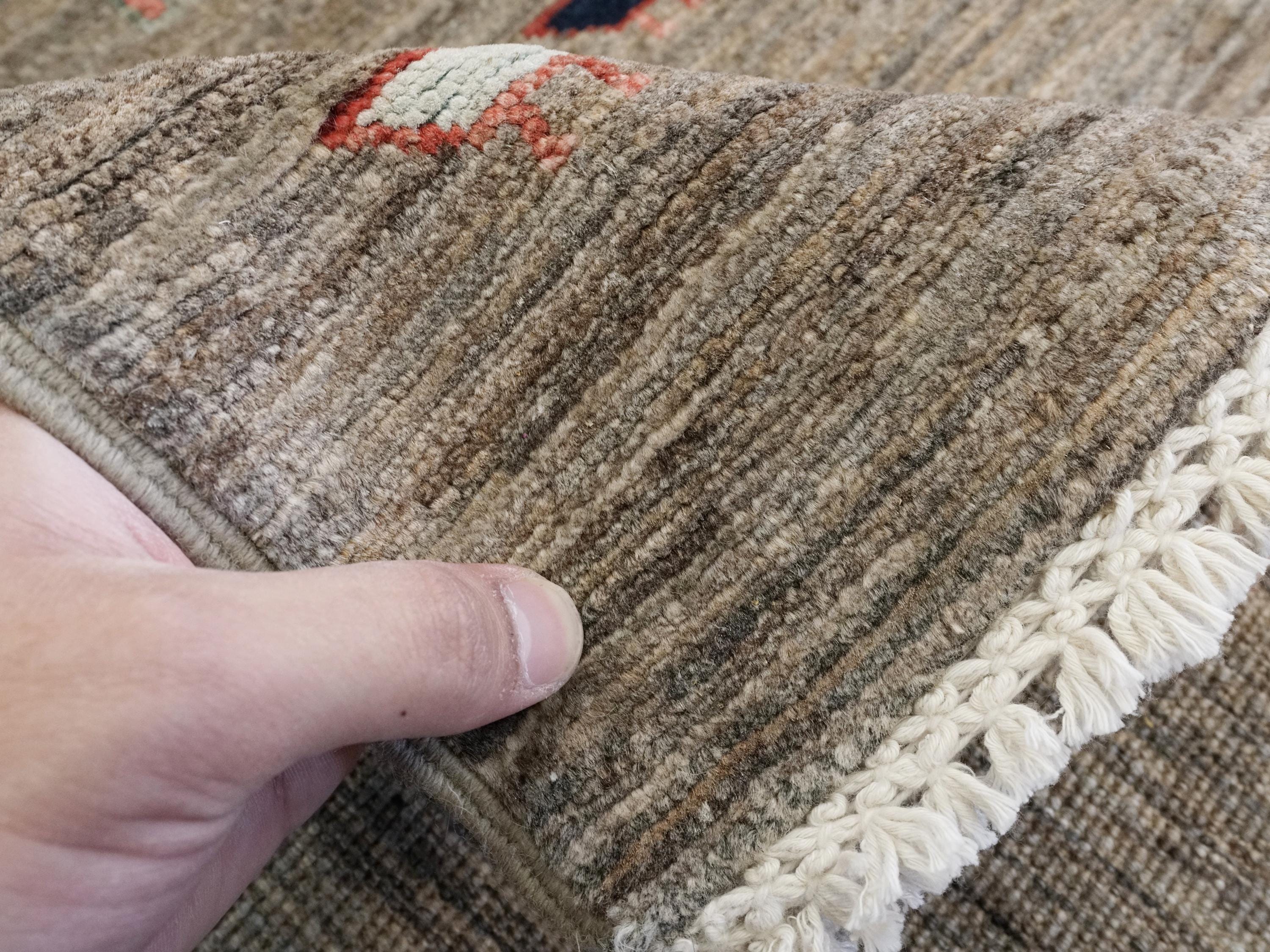 7x10 Ft Brown Serapi Rug - Hand Knotted Floral Rug