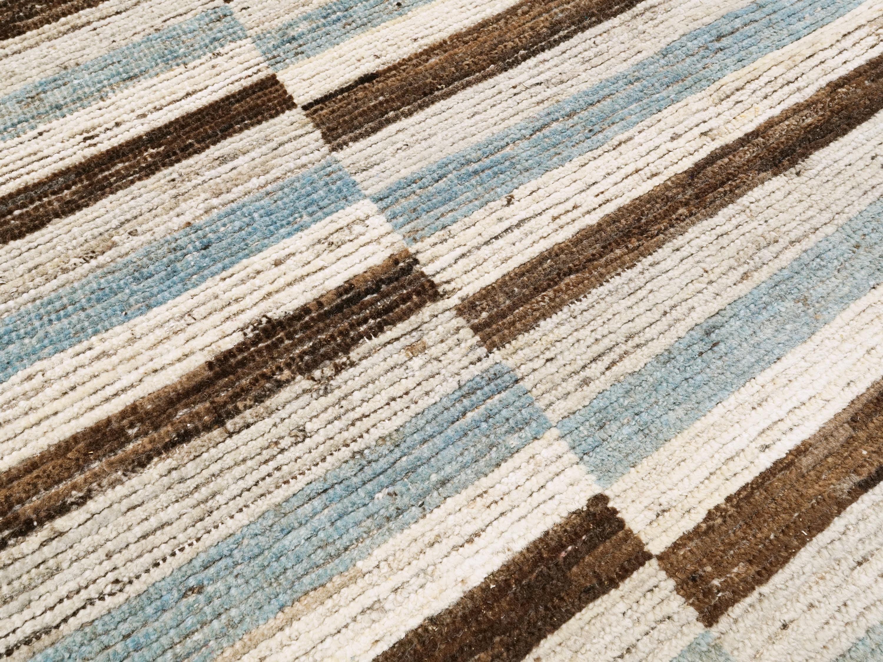 9x14 Ft Blue & Black Moroccan Rug - Afghan Wool Area Rug