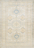 5x8 Ft Beige Heriz Rug - Afghan Wool Area Rug