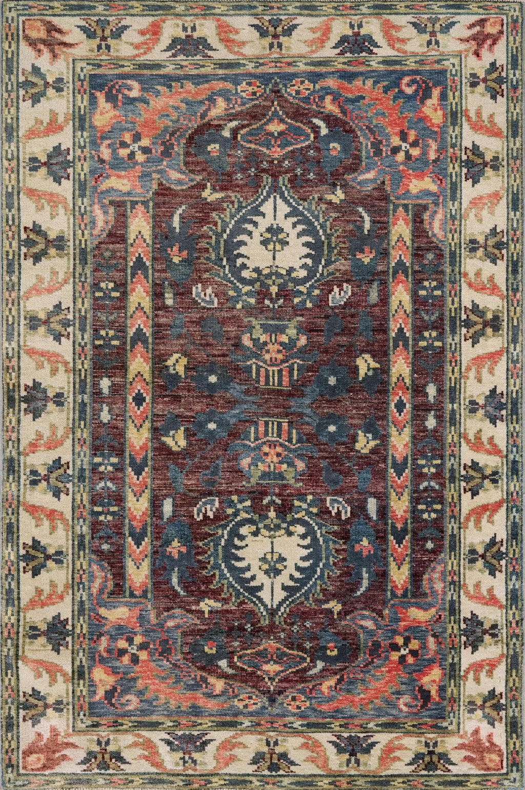 3x5 Ft Hand Knotted Serapi Rug - Traditional Area Rug