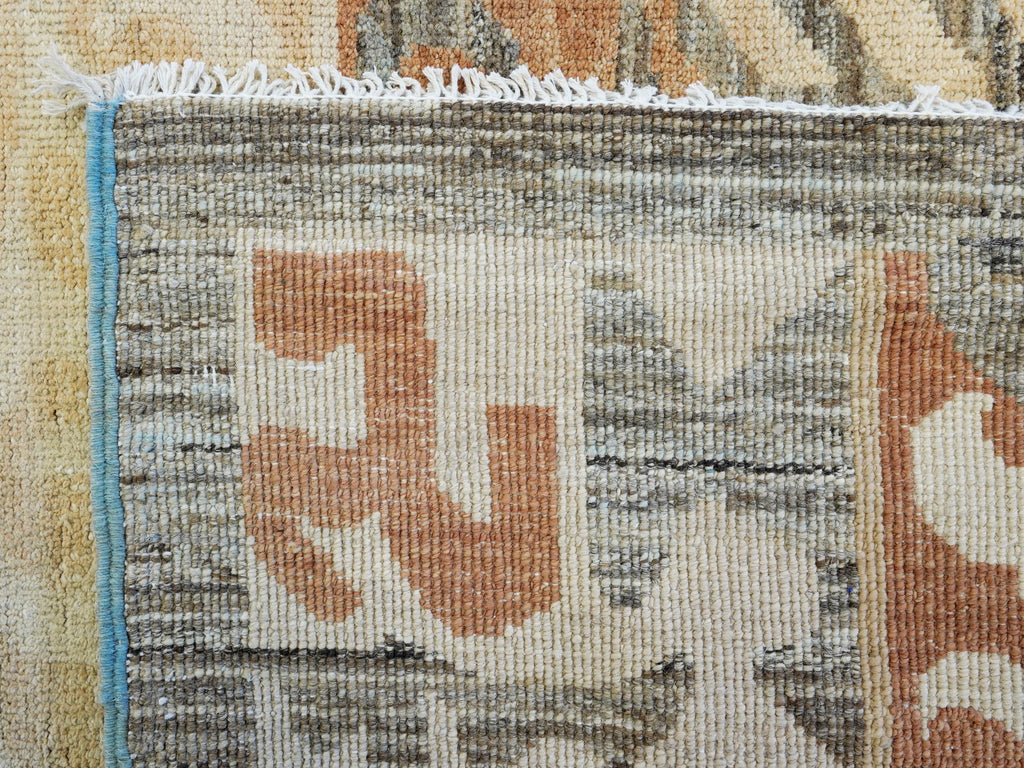 6x9 Ft Antique Tibetan Rug - Beige & Brown Chinese Design