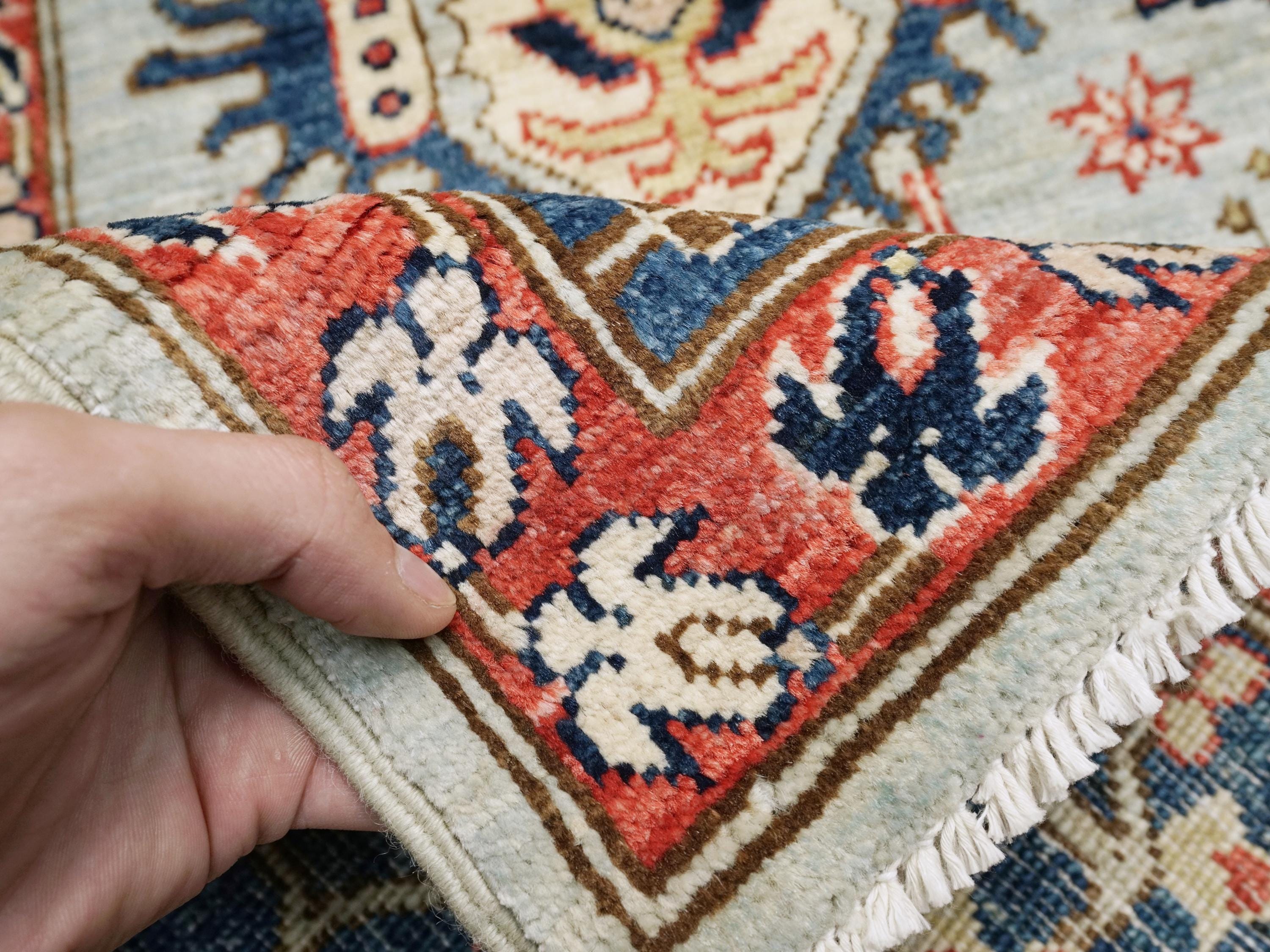 5x7 Ft Blue Bidjar Rug - Handmade Afghan Rug - Persian Design