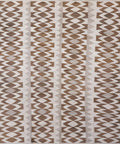 8x10 Ft Brown & Beige Kilim Rug - Flat Weave Area Rug - Geometric Design
