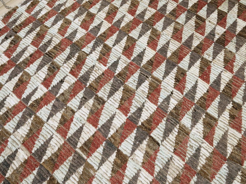 6x9 Ft Moroccan Rug - Tribal Geometric Design