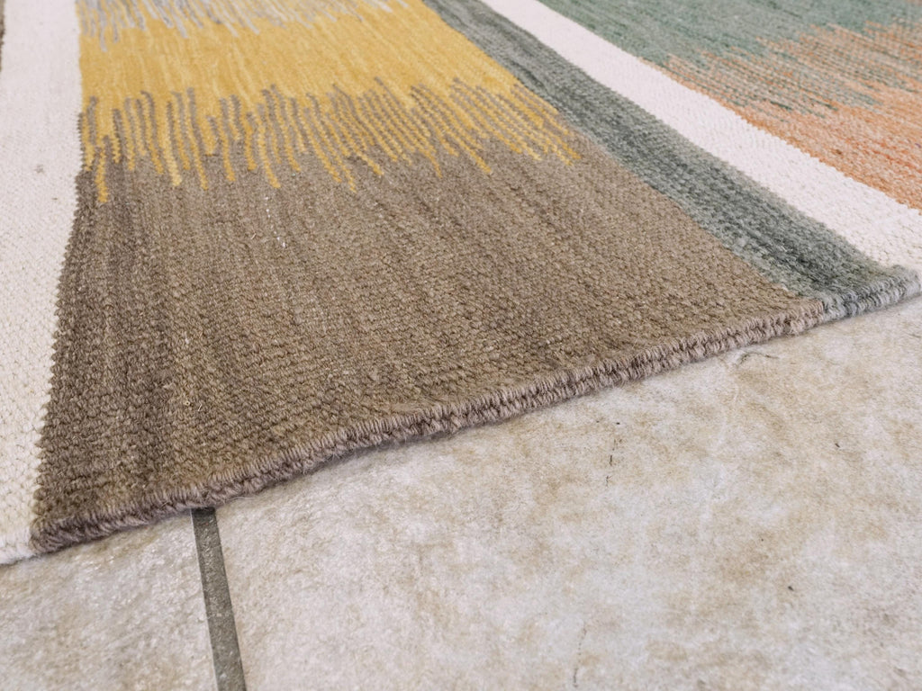 9x12 Ft Colorful Killim Rug - Flat Weave Area Rug