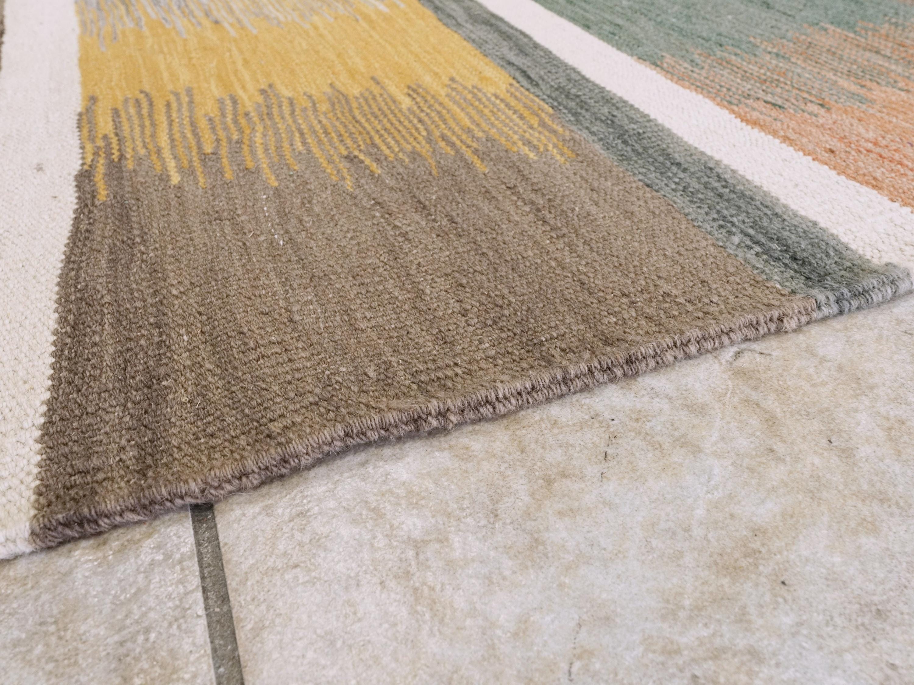 9x12 Ft Colorful Killim Rug - Flat Weave Area Rug