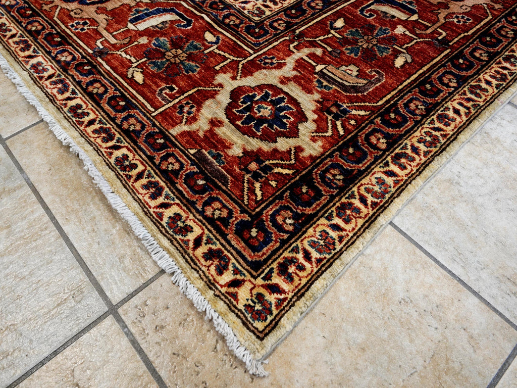9x12 Ft Red & Gray Bidjar Rug - Afghan Oriental Area Rug - Persian Design