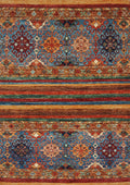 Hand Knotted Red Khorjan Rug 3x4 Ft Traditional Oriental Ghazni Wool Rug