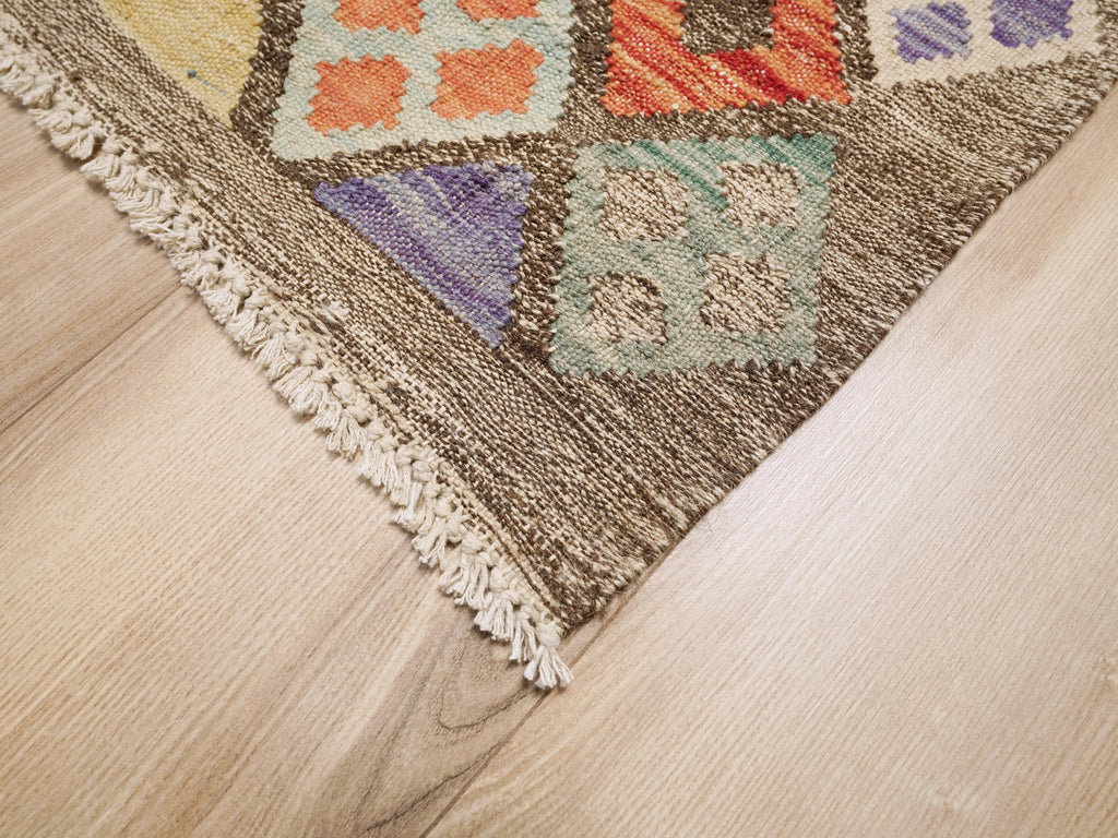 5x6 Ft Colorful Kilim Rug - Traditional Afghan Flat Weave