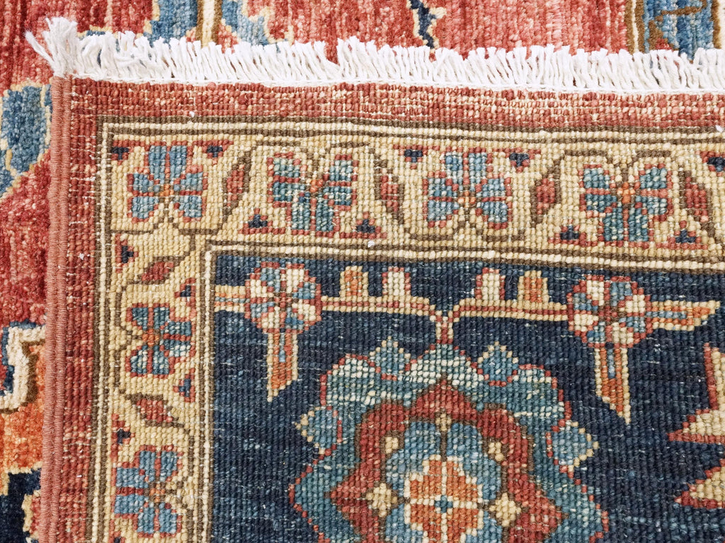 8x12 Ft Red Heriz Rug - Afghan Wool Oriental Rug